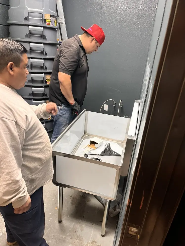 Commercial plumbing and sink installation in Dams Corner